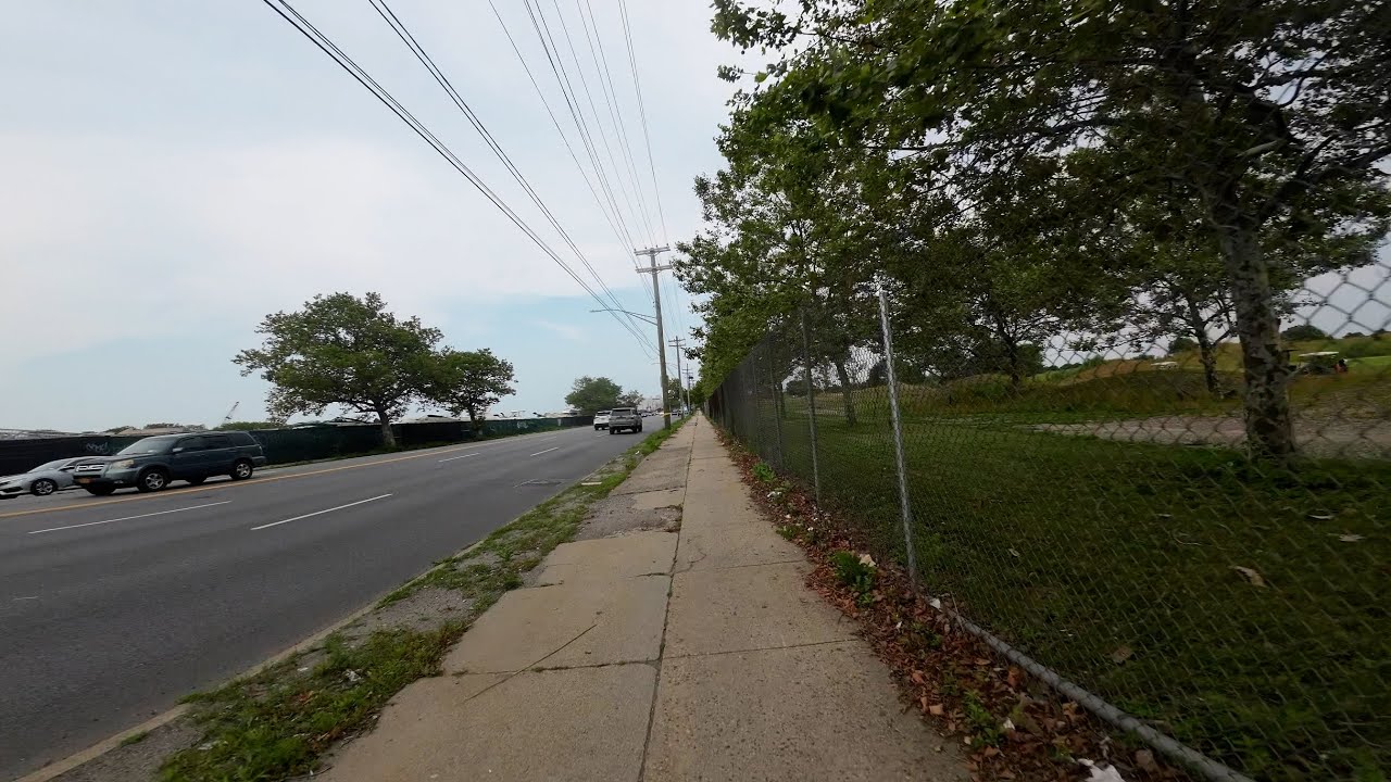 7/8/23 Biking through Flatbush to Marine Park Golf Course - YouTube