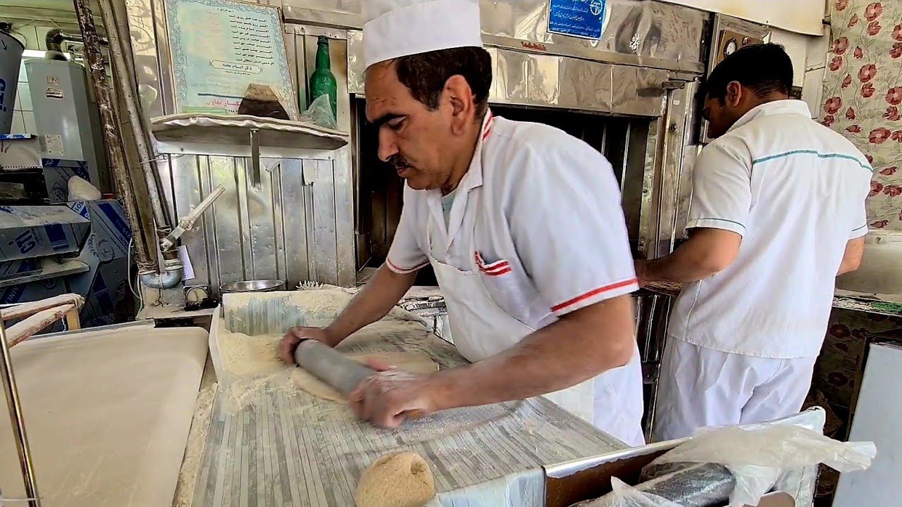 Baking Tufton bread in a small bakery