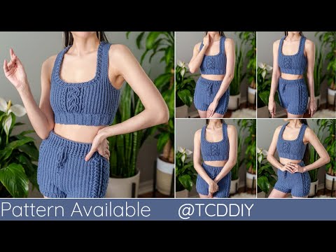 How to Crochet: Cable Stitch Bralette | Pattern & Tutorial DIY