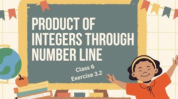 Product of Integers Using Number Line / Class 6 / Exercise 3.2 / Mathemagics1525