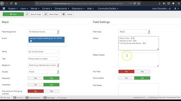 Using custom fields in Event Booking for multiple pricing