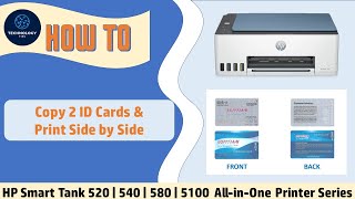 HP Smart Tank 520 | 540 | 580 | 585 | 5100 : How to Copy 2 ID cards