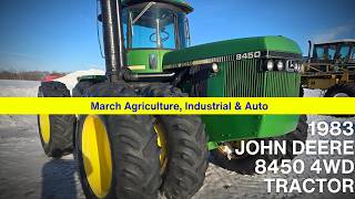 1983 JOHN DEERE 8450 4WD TRACTOR I-232710