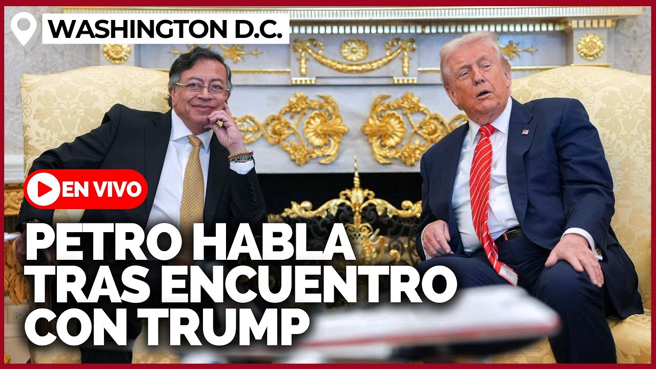 🔴 EN VIVO: Gustavo Petro habla tras encuentro con Donald Trump en la ...