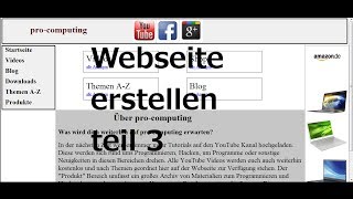 Komplette Webseite erstellen mit HTML / CSS teil 3 (Navigation)