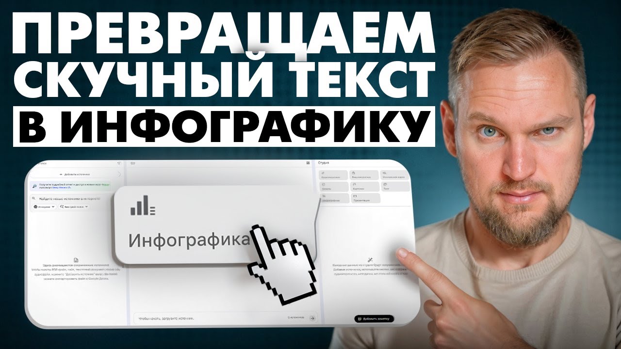 Авто-Инфографика в NotebookLM: Полный разбор функции!