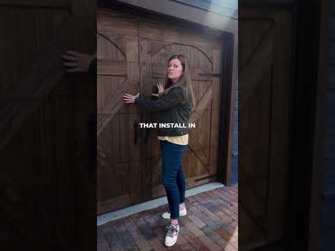 Wood Grain Garage Door Wrap