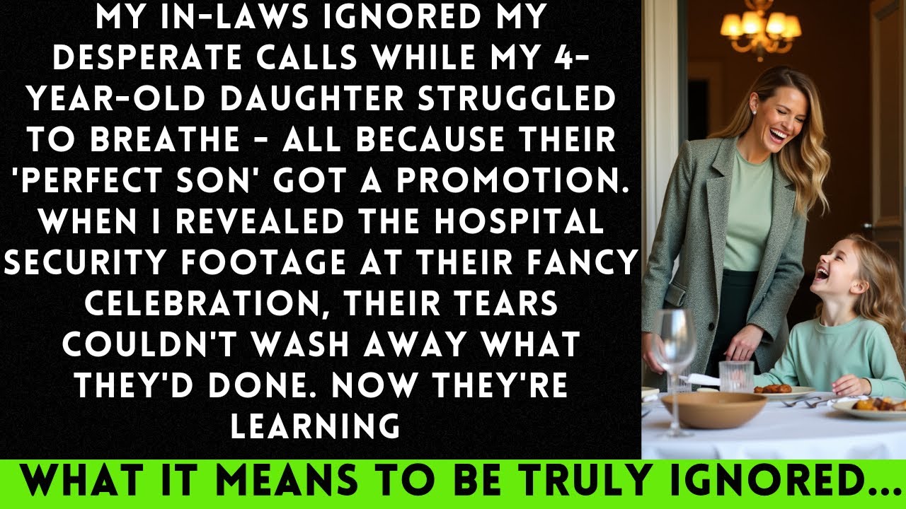 While My Daughter Struggled to Breathe, My In-Laws Raised a Toast to Their ‘Perfect Son’—Their Tears
