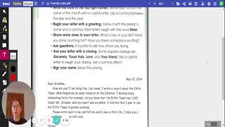 Grade 2 Unit 3 Week 4- Punctuation of a Friendly Letter