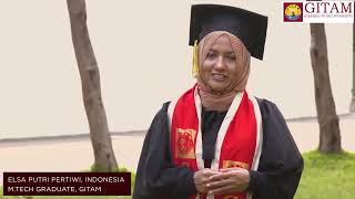 Elsa's Journey to Success:A Graduate's Reflections on Life at Gitam University(international Student
