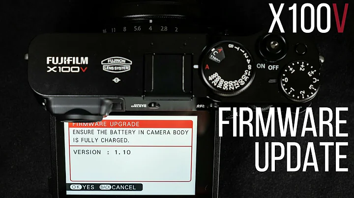 Fujifilm X100V Firmware Update