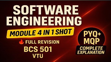Software Engineering| BCS501| MODULE-4|important questions|Fix questions|kannada|PYQ|MQP|vtu 5th sem