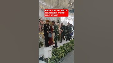 Momen TNI yang Bikin Pernikahan Teman Jadi Viral!#Shorts, #PernikahanViral