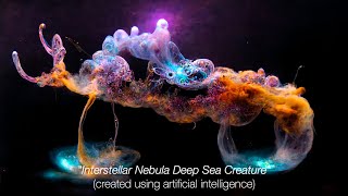 Interstellar Nebula Deep Sea Creature // Created with MidJourney