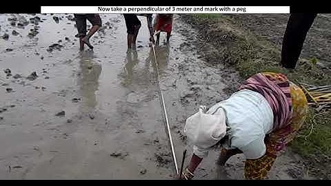 Experimental field Layout- cutting right angle in the field