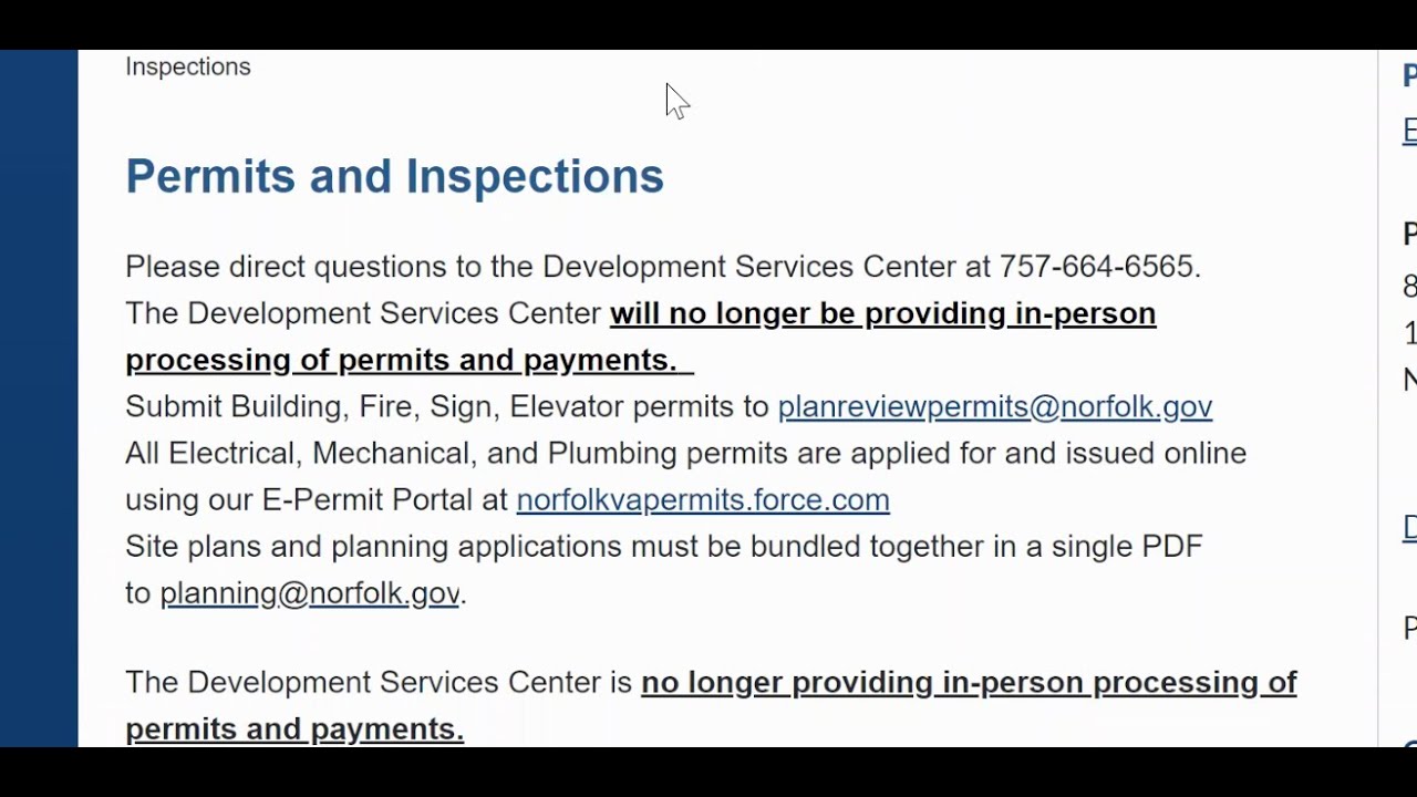 Permits and Inspection Training - YouTube