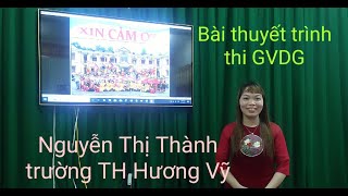 Bài thuyết trình thi GVDG 