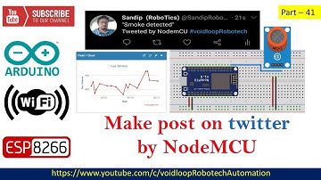 41 Smoke detector post on Twitter with Node MCU |Arduino|