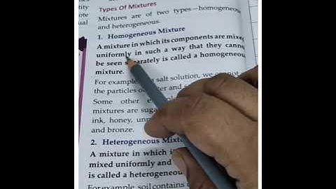 class 6 chemistry ch 4 Mixture part 1