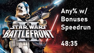 Star Wars Battlefront II (2005) Speedrun - Any% w/ Bonuses in 48:35