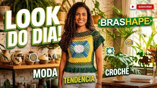 Blusa Brasil em crochê 