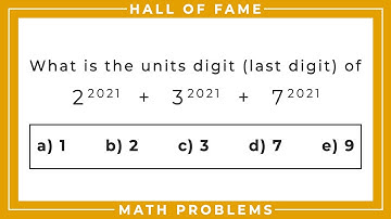 Hall of Fame, Math Contest Problems | Video 2