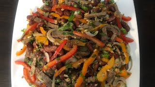 Вкусный Грузинский Салат Тбилисиհամեղ Վրացական Աղցան Թբիլիսի