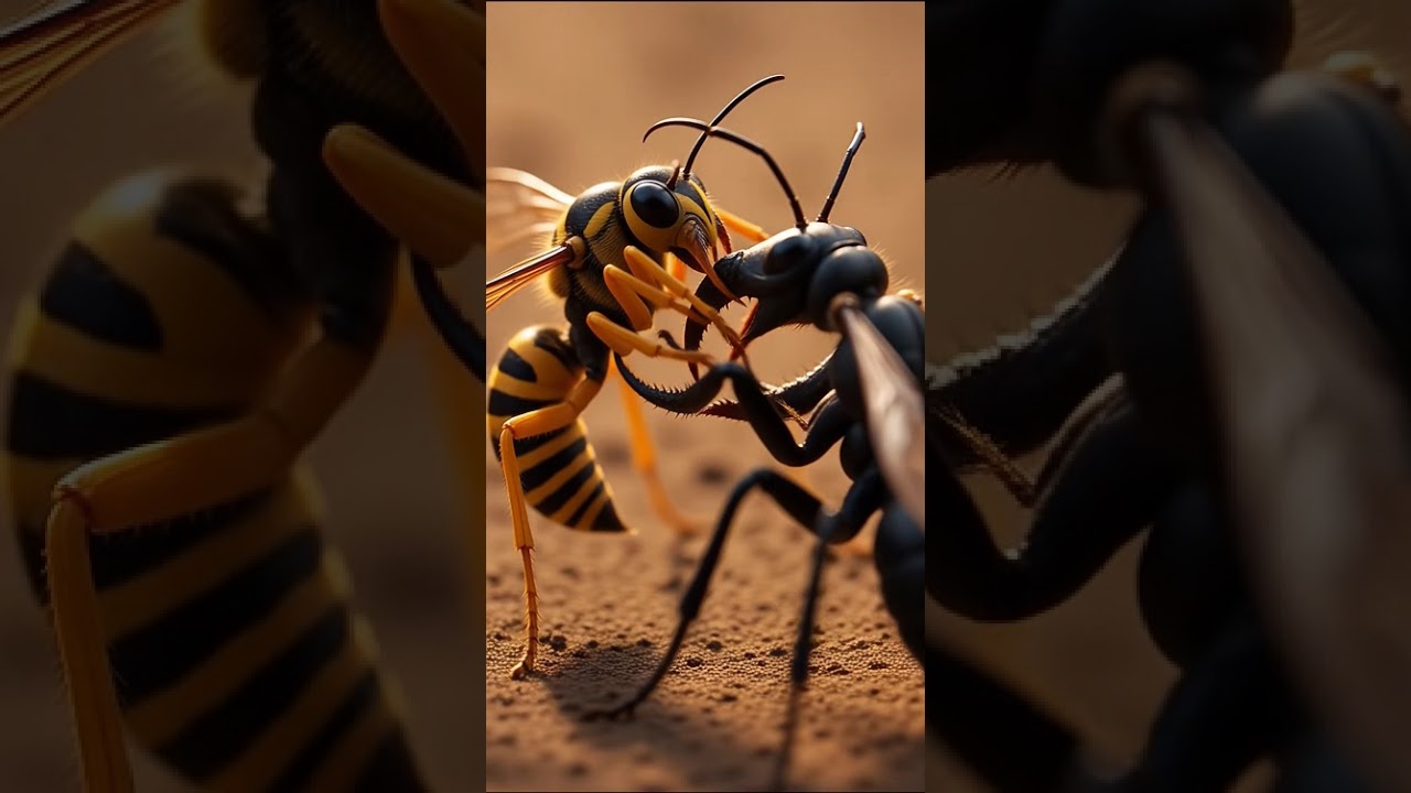 bee versus ant battle