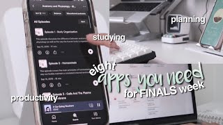 8 apps &amp; websites YOU NEED for *FINALS* WEEK ☕️ studying, planning, staying focused for students