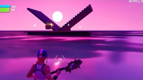 How to make a cool looking Sunset 1v1 map in Fortnite