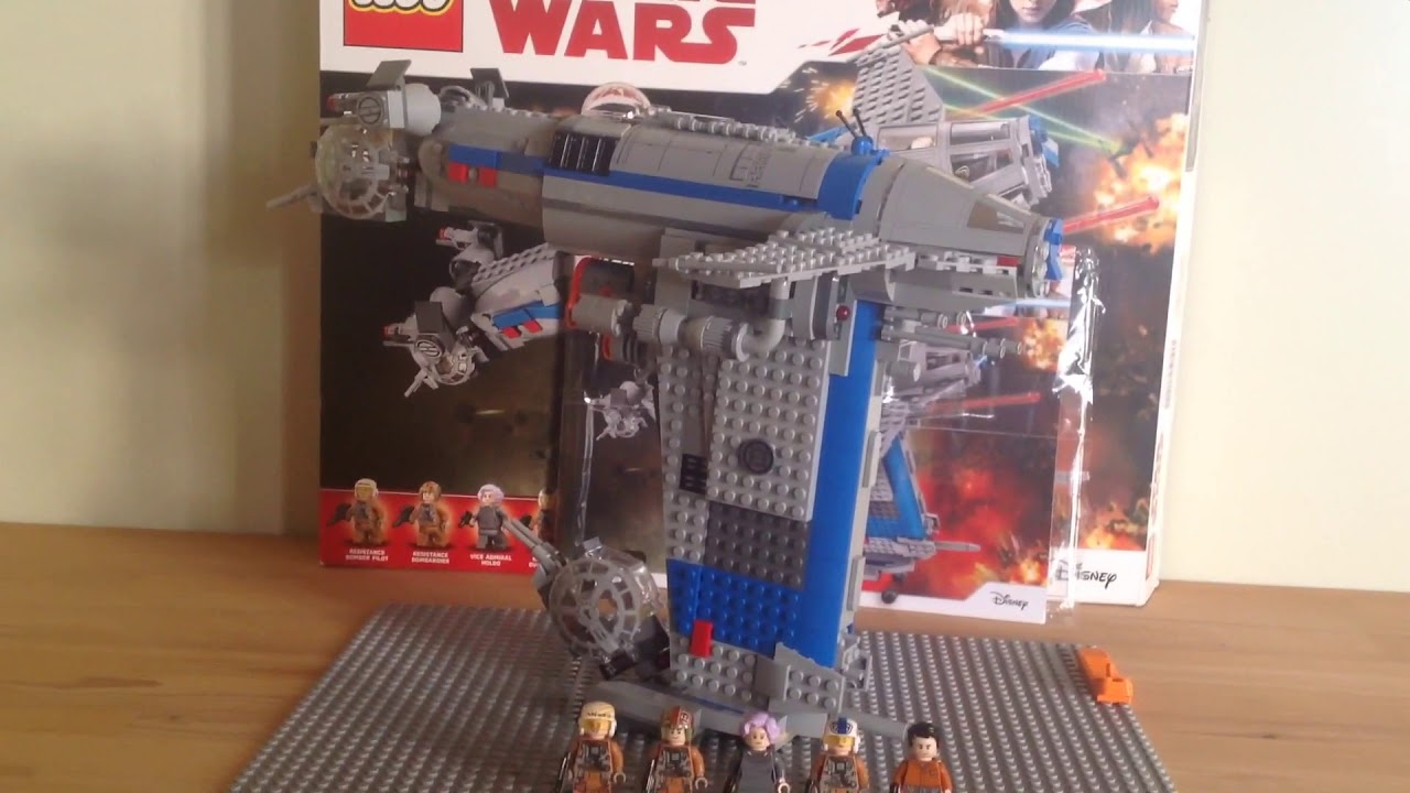 Обзор на набор Лего звёздные войны 75188 бомбардировщик сопротивления.