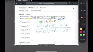 Kinetics problems 1