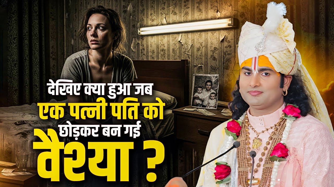 देखिए क्या हुआ जब एक पत्नी पति को छोड़कर बन गई वैश्या ? अनिरुद्धाचार्य जी महाराज