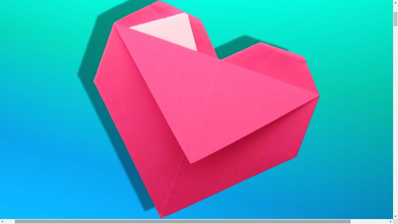 Origami facile ️ Cœurpochette 💌 YouTube