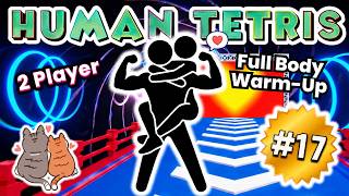 HUMAN TETRIS X 2 Players PVP Version | May the Cutest Win 💕 | Immersive Interactive Warm-Up #17