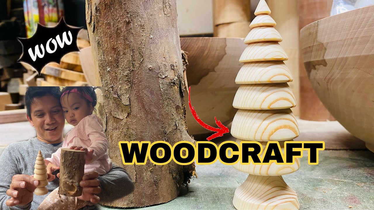 AMAZING WOODWORKING SKILLS | Making Mini-Christmas Tree Decoration | Filipinos in Germany