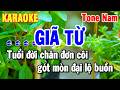 Karaoke Giã Từ Tone Nam Nhạc Sống Beat Dễ Hát 🎤