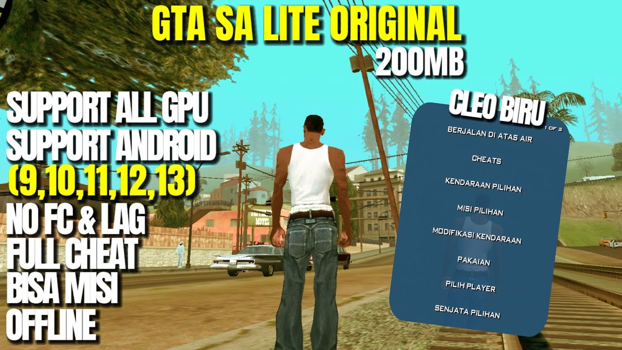 NOSTALGIA YUKK!!! GTA SA LITE ORIGINAL AML CUMA 200MB AJA