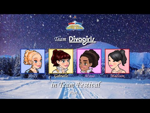 Mario & Sonic at the Olympic Winter Games Team Festival (Team Diva Girls) Part 2