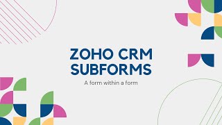 Zoho Subforms   A Form within a form