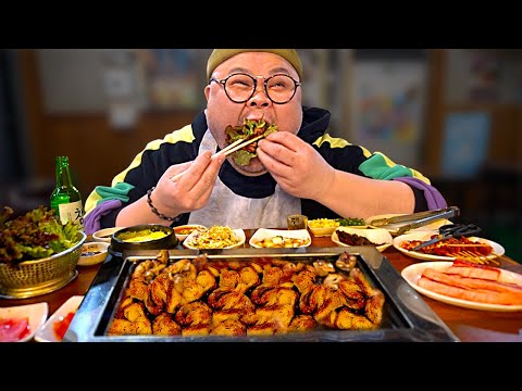 안지랑 곱창..하│Grilled pork entrails and pork <strong>tripe</strong> Mukbang Eatingshow