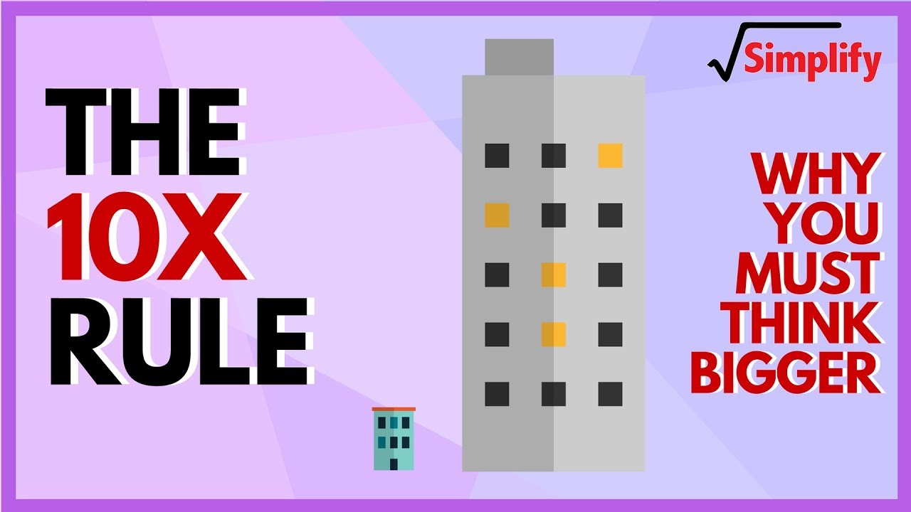 The 10X Rule: Why You MUST Think Bigger | Simplify