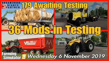 Mods in Testing list fs19 Mod Hub update new mods fs19 #fs19modsreview