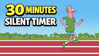 30 Minute Countdown Timer ⏱️ | Silent Focus Timer with Calm Running Animation
