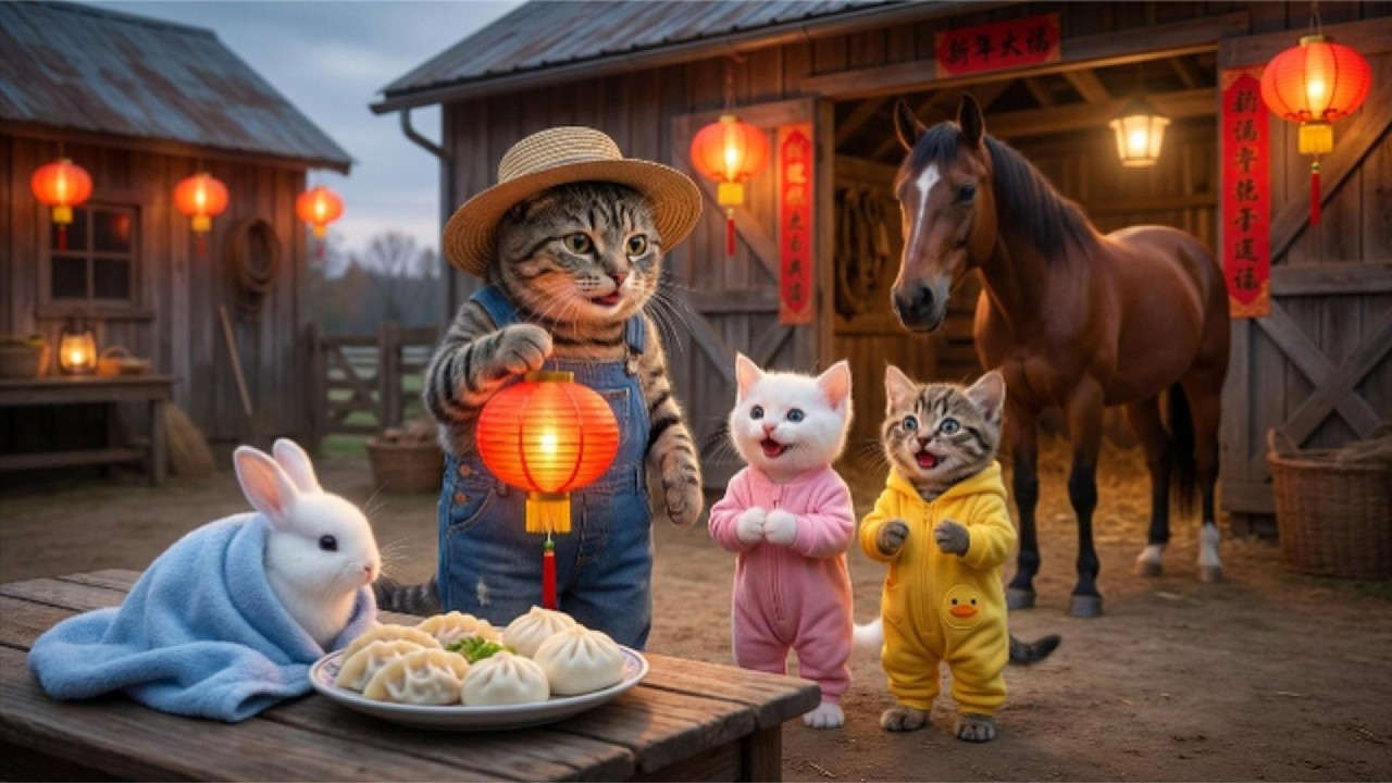 Lunar New Year at NaiNai’s Farm 🧧🐎 | A Cozy Year of the Horse Story