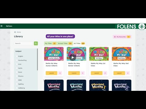 MY FOLENS Library walkthrough - YouTube