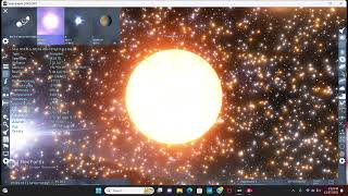 binary system in space engine