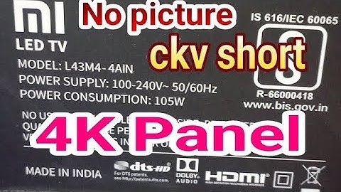 mi 43 inch led tv no picture backlight ok solution