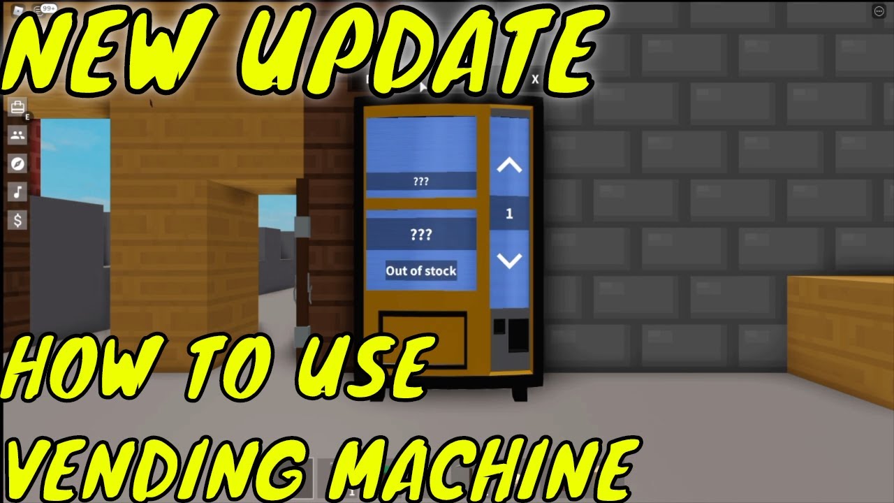 New Update How To Use Vending Machine Roblox Skyblock Youtube