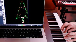 Drawing a Christmas Tree with a Piano (Live MIDI Art)